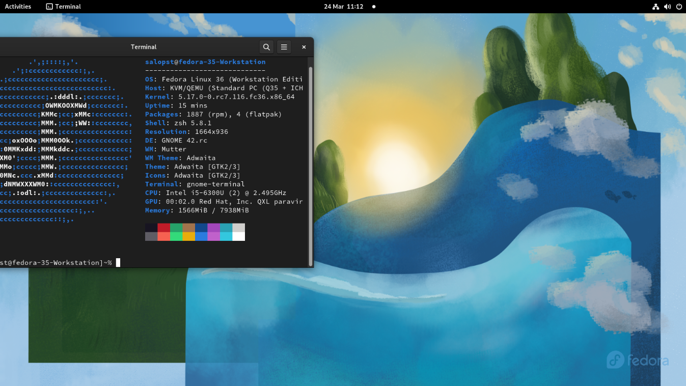 Fedora 36 Beta and GNOME 42